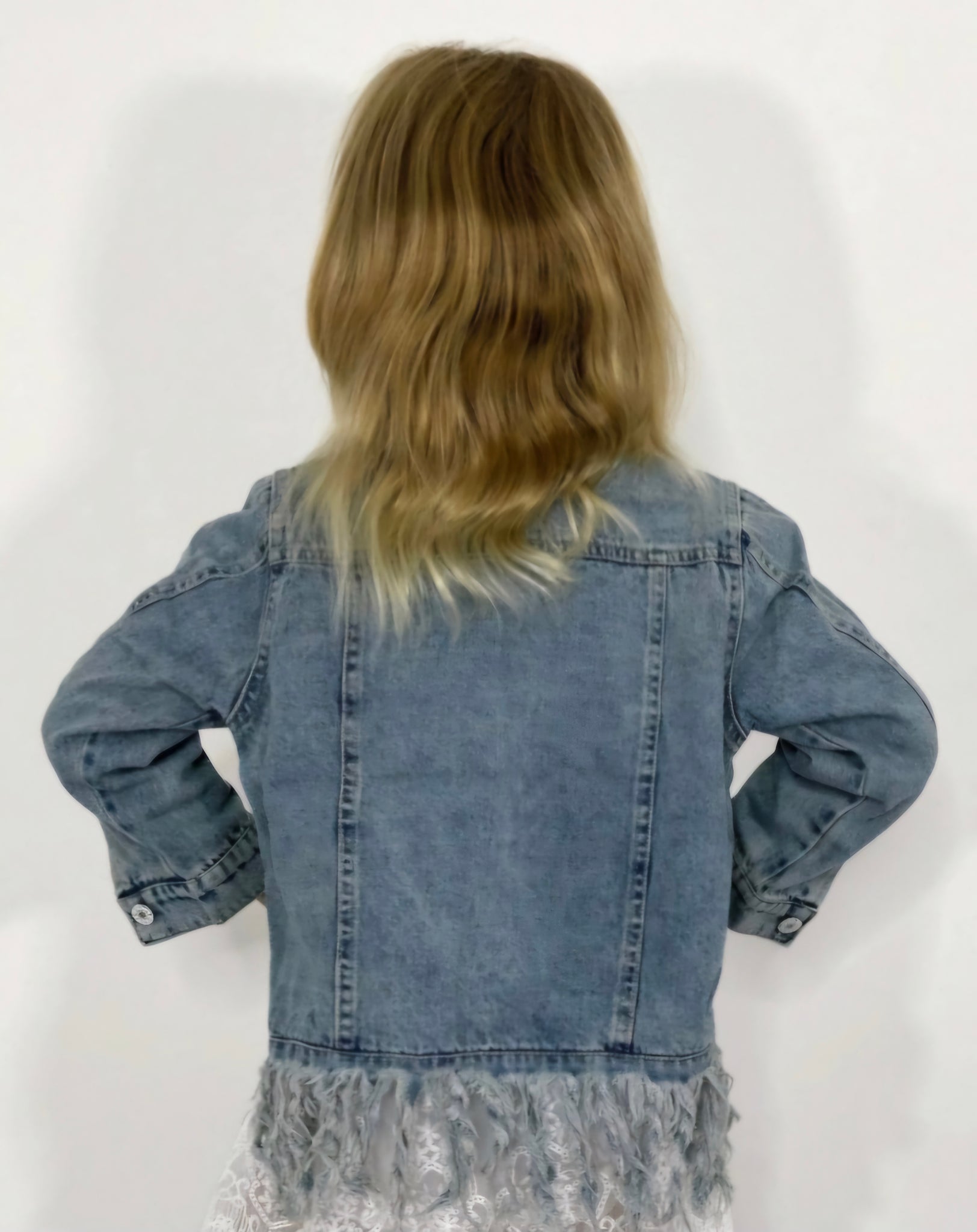 Miranda fringe denim jacket toddler sizes