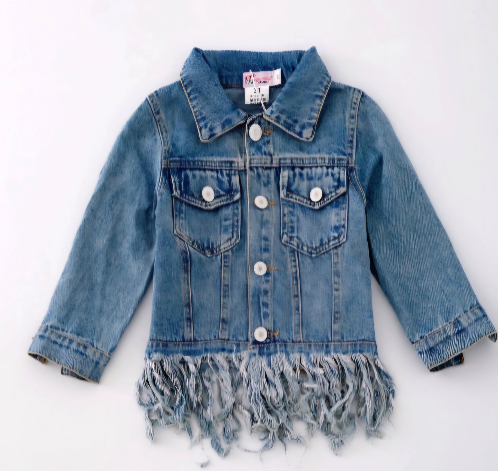 Miranda fringe denim jacket toddler sizes