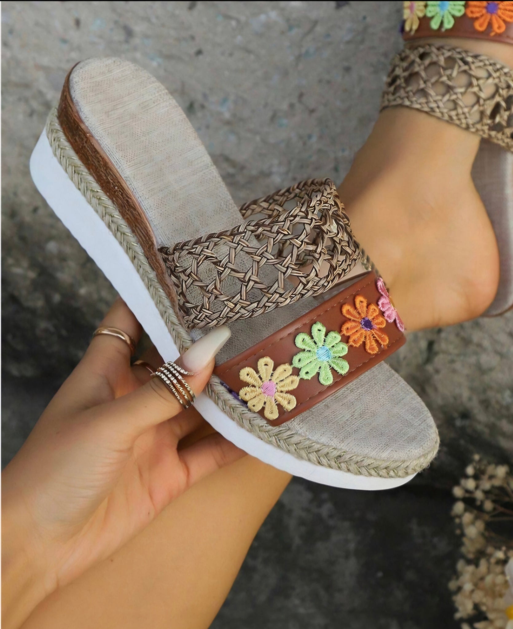 Mellisa woven sandals
