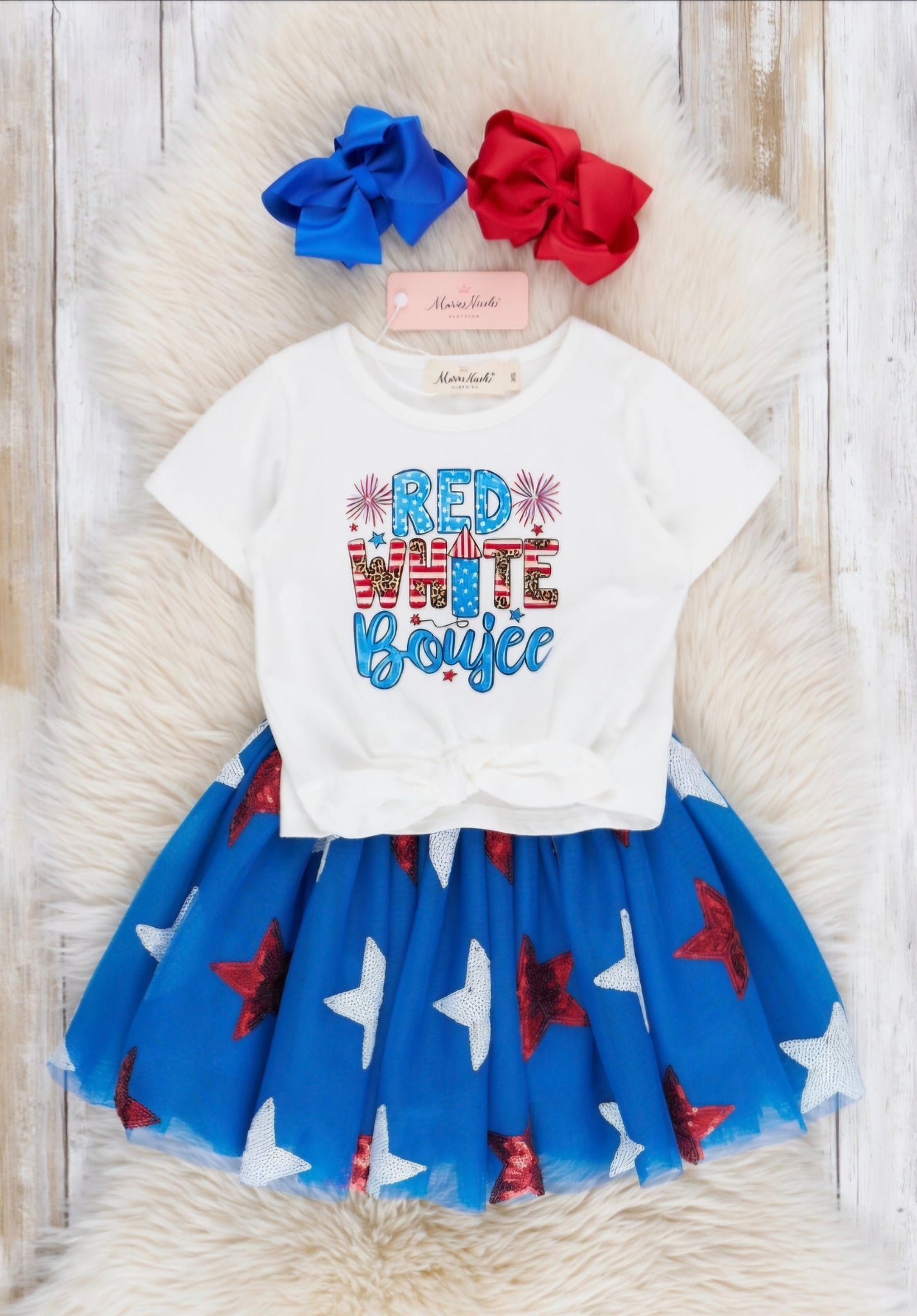 Boujee tee and skirt set size 2 to 5