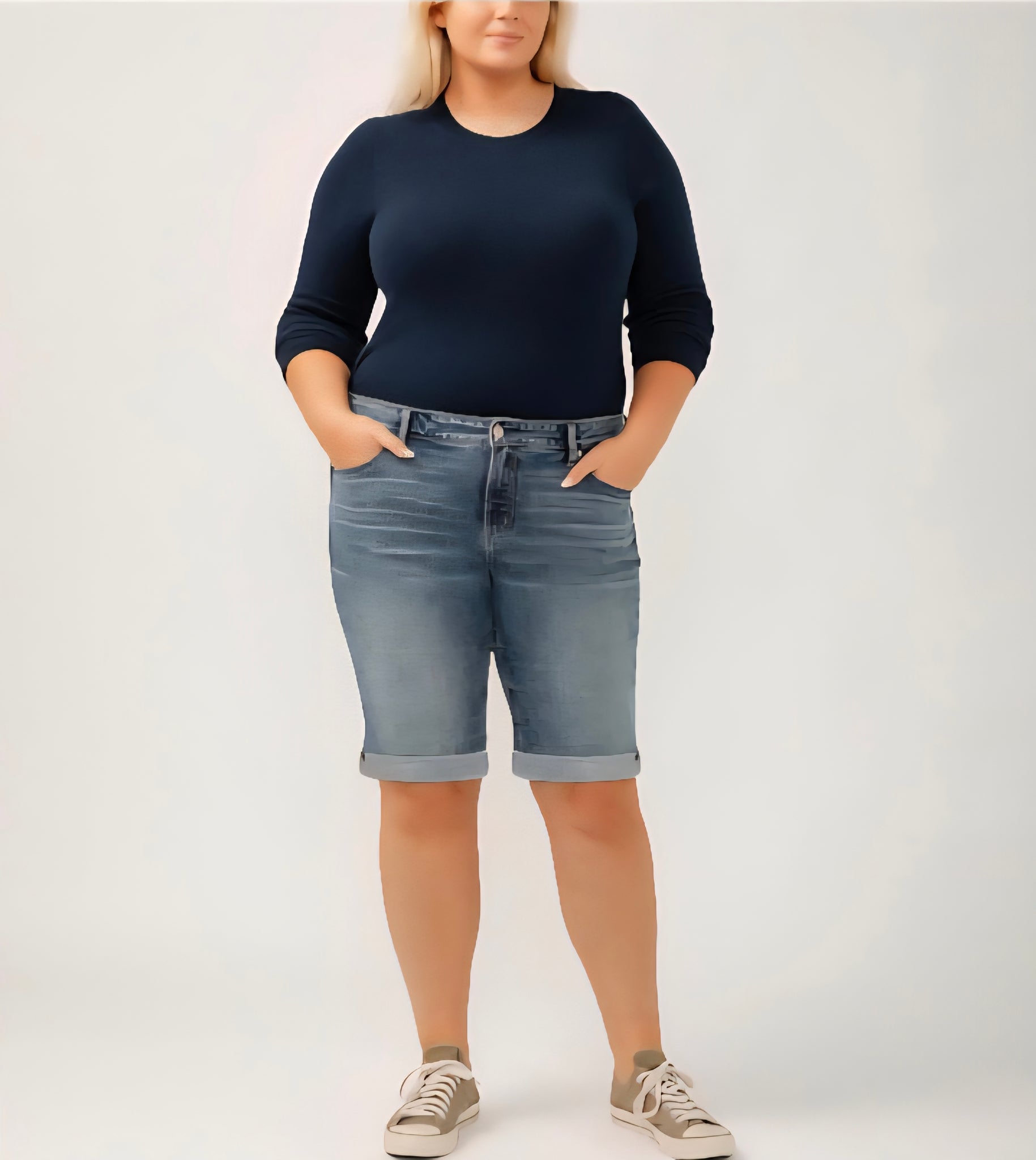 Plus Elyse Bermuda short