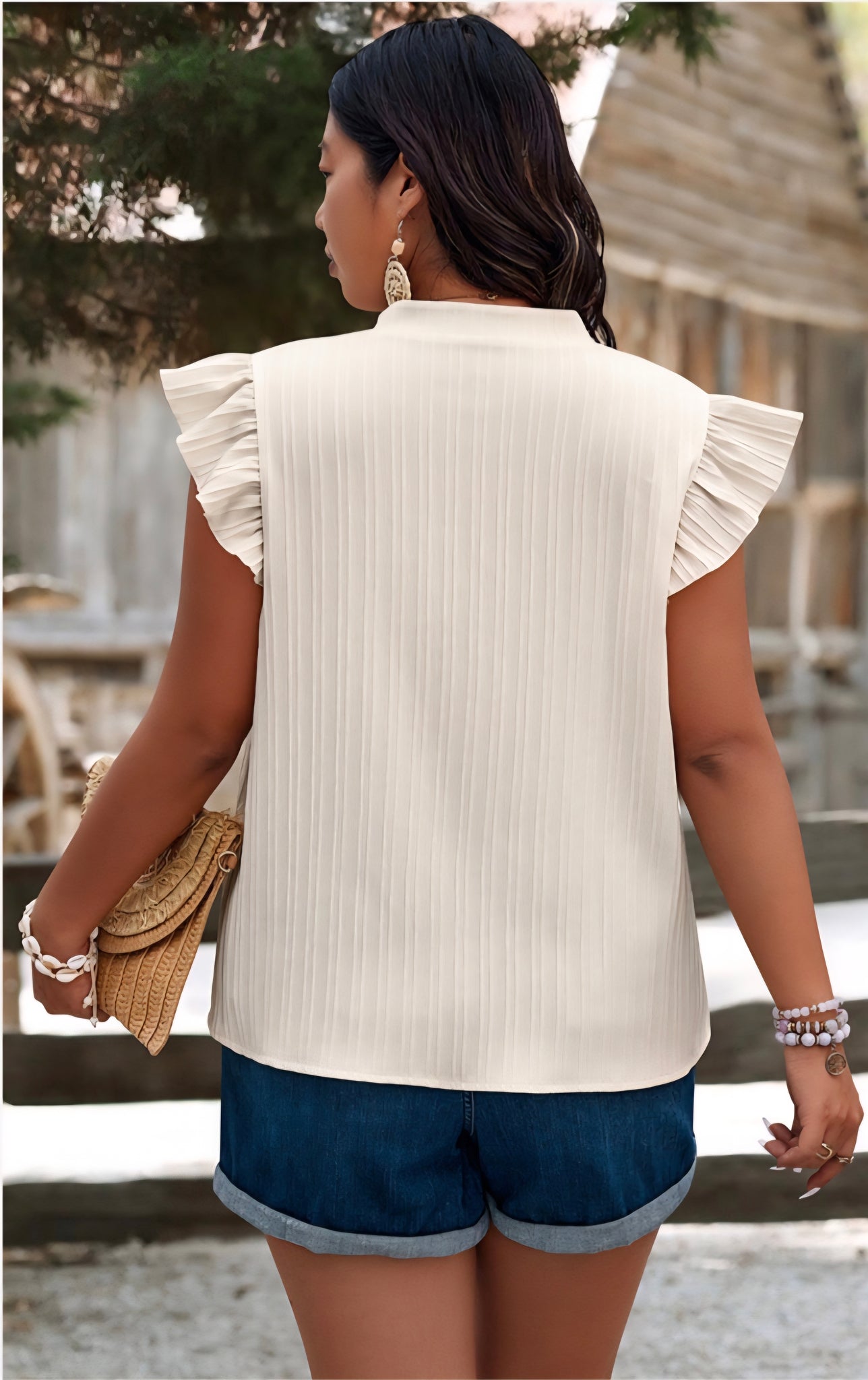 Plus Brooke embroidered blouse