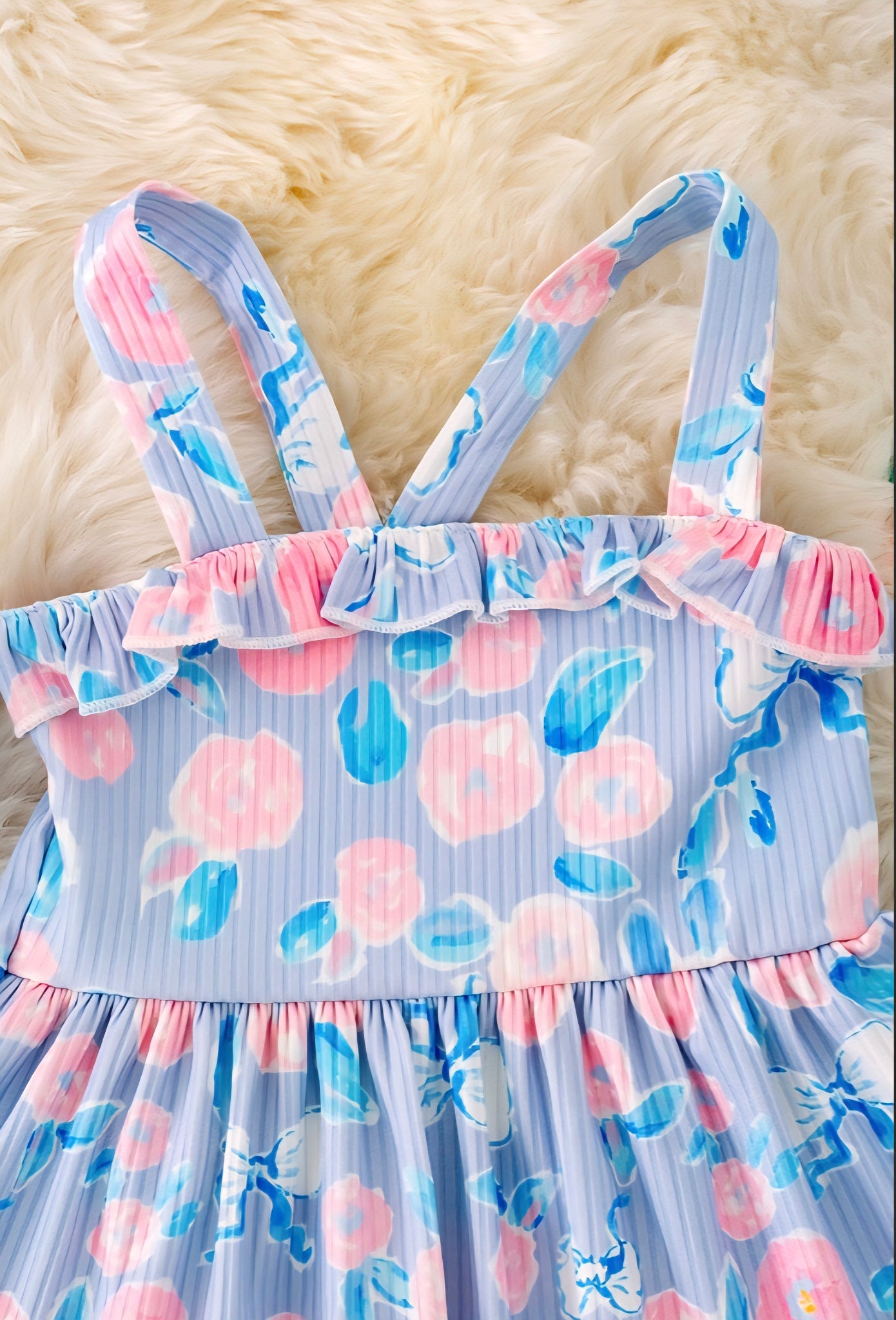 Charlotte blue floral size 18 to 24 mo  to 7