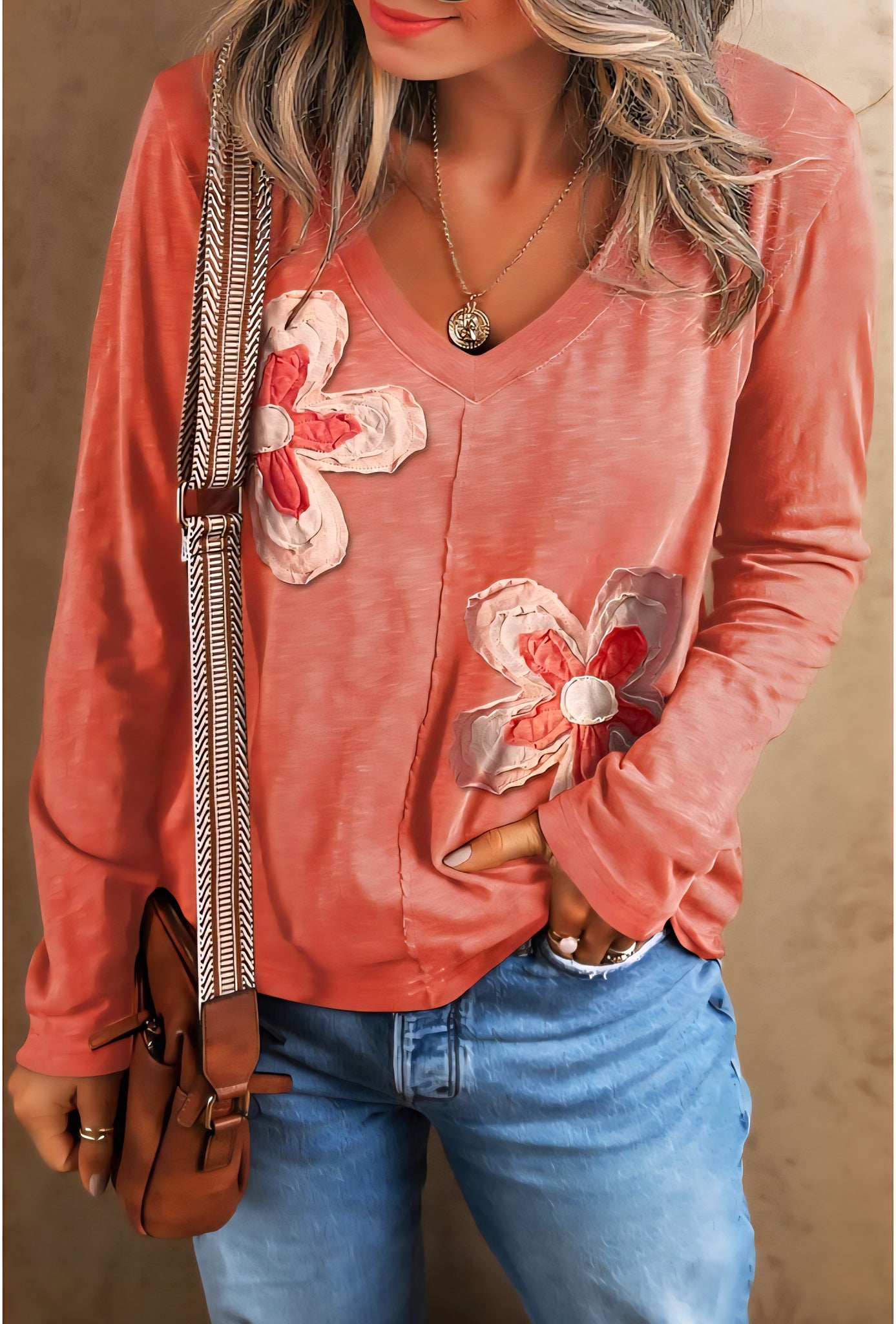 Mandy floral long sleeve small to xl