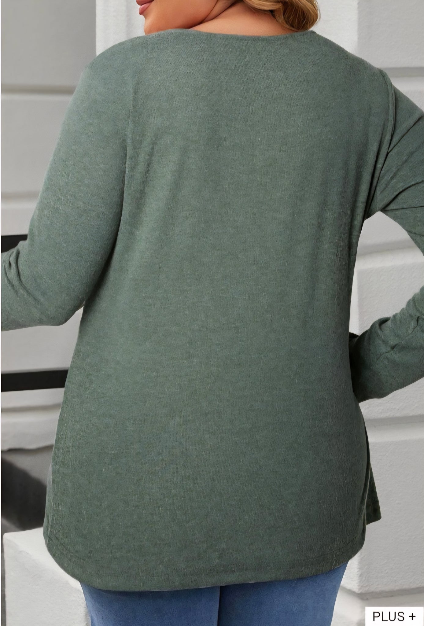 Plus Afton soft long sleeve top