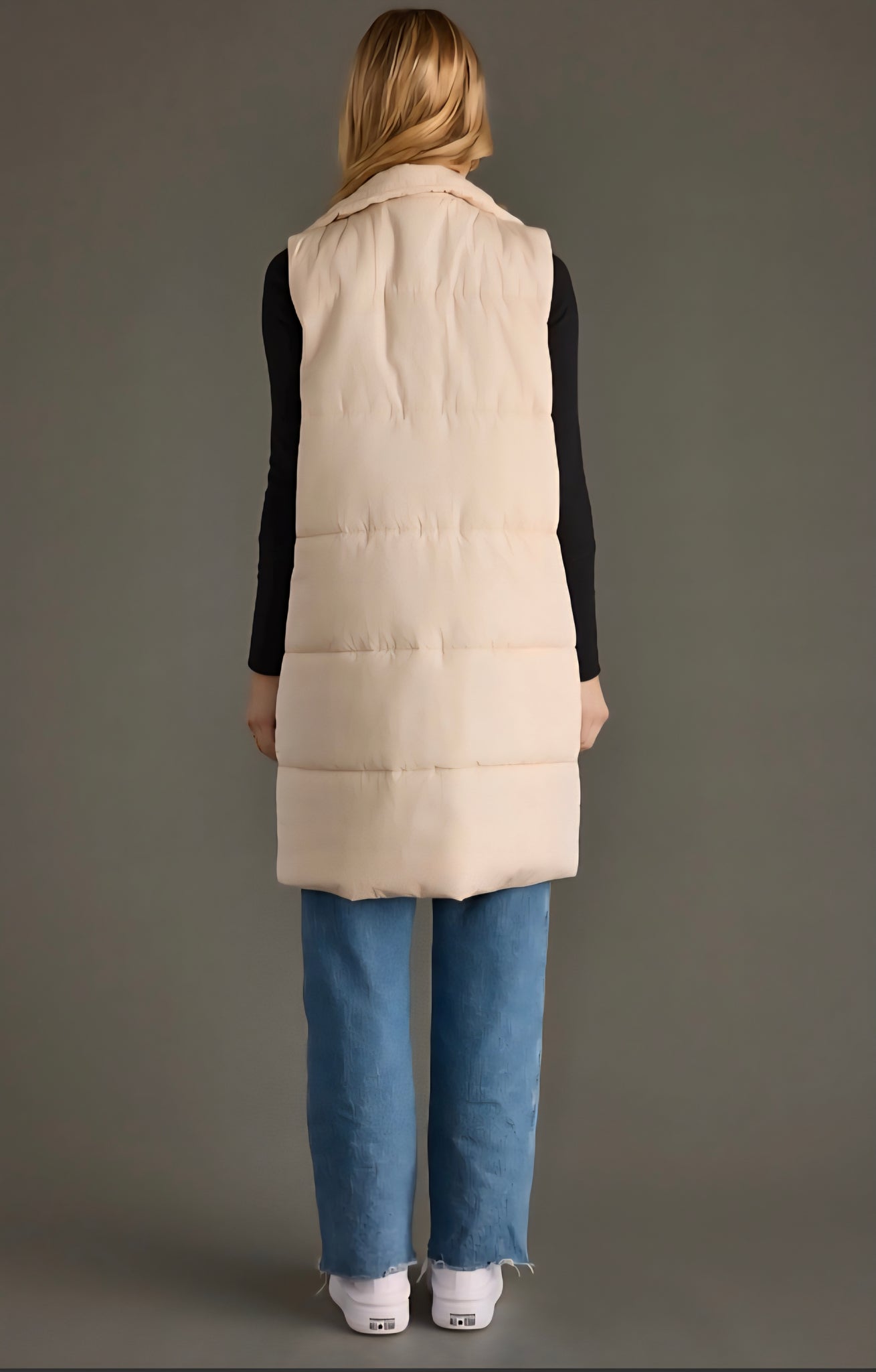 Lynnette long puffer vest small to XL