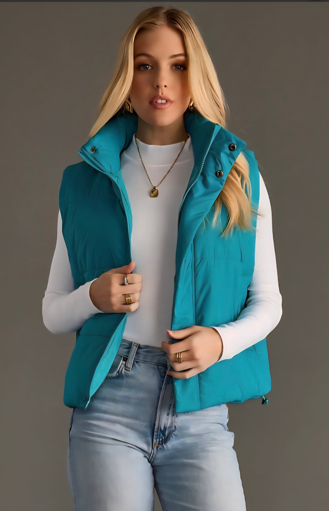 Lynn various puff vests small to xl