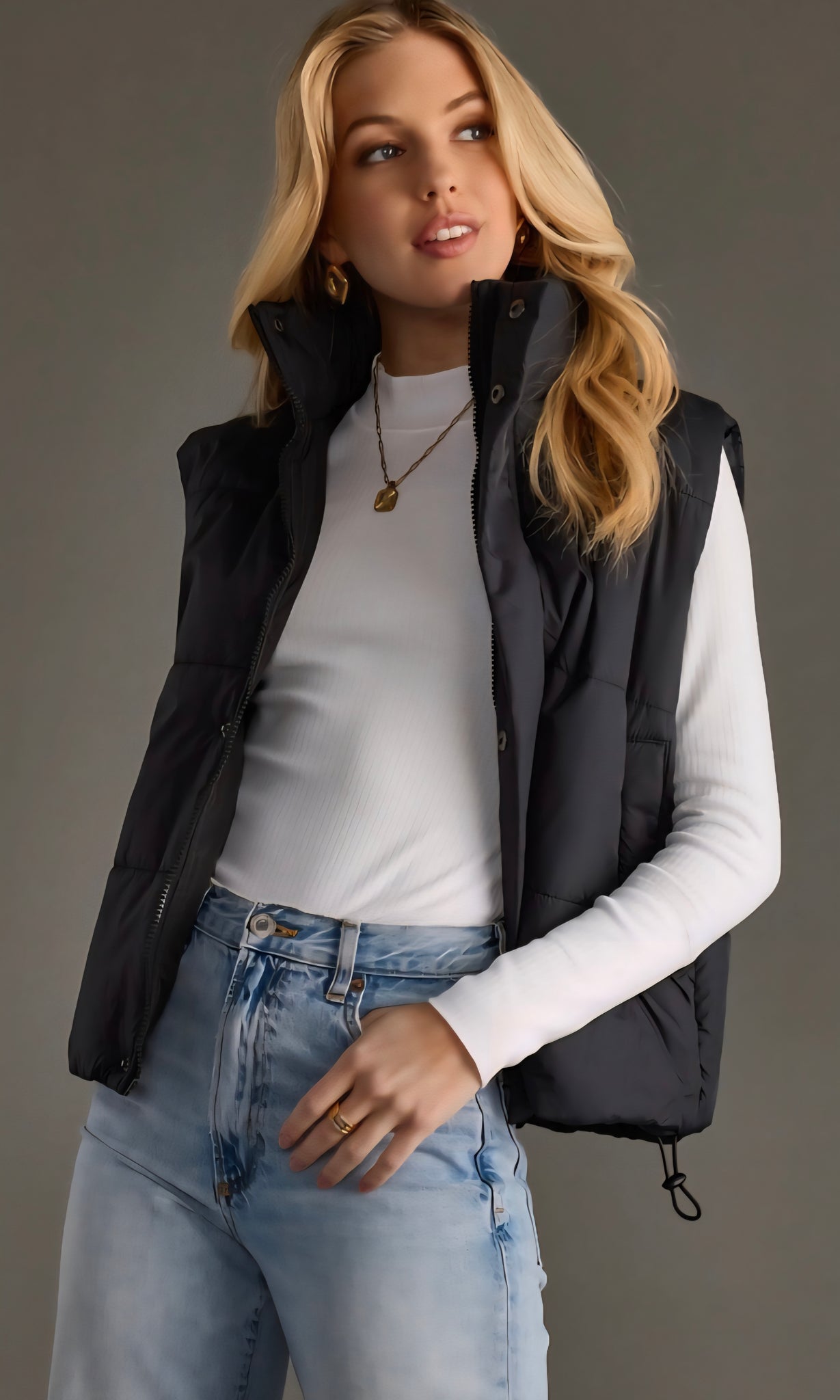 Lynn various puff vests small to xl