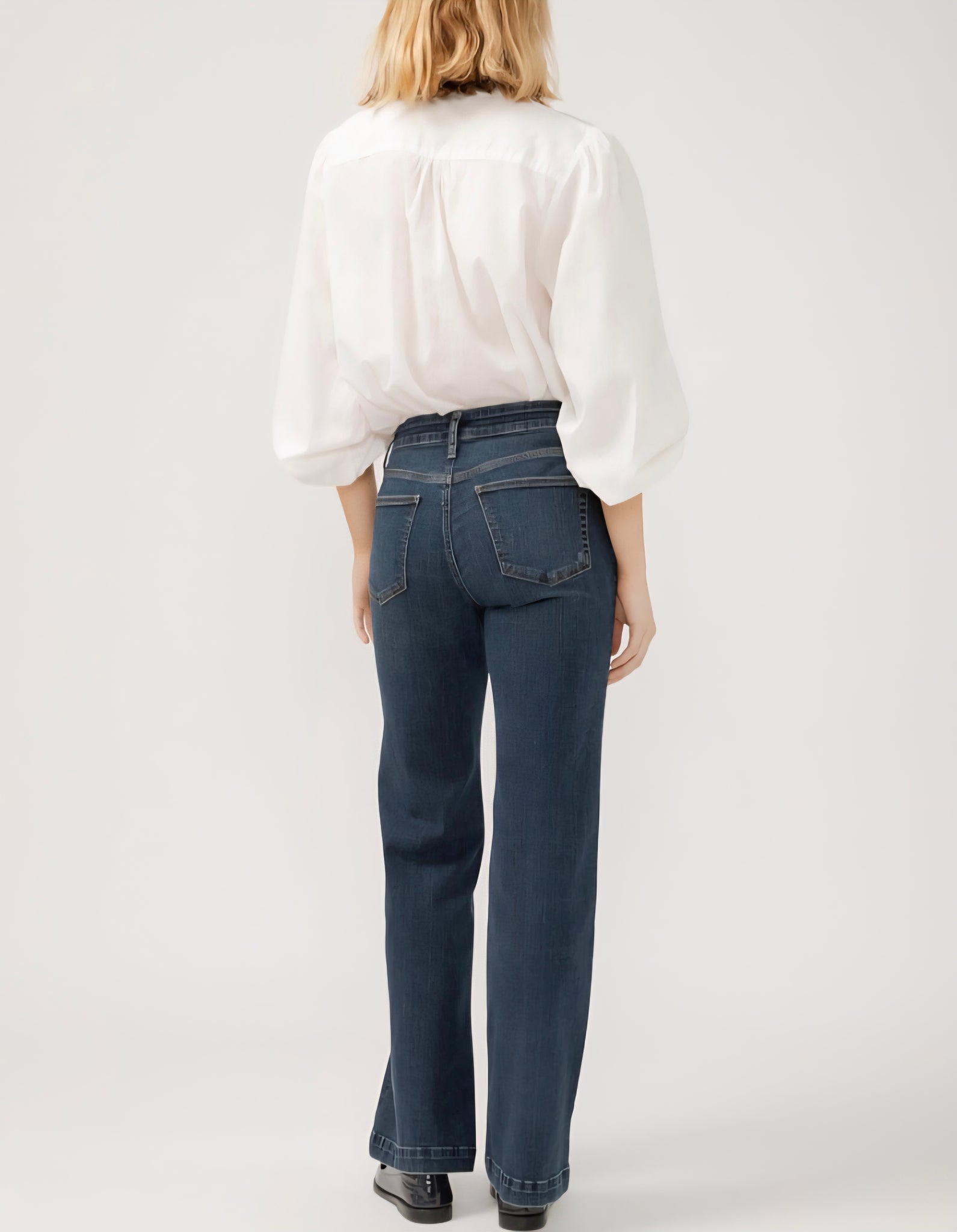 Avery high waist wide leg trouser jean