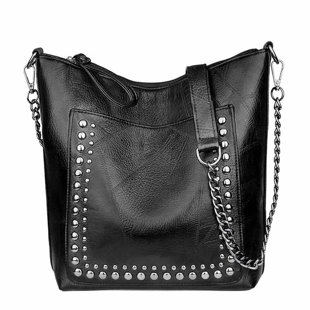 Studded shoulder bag