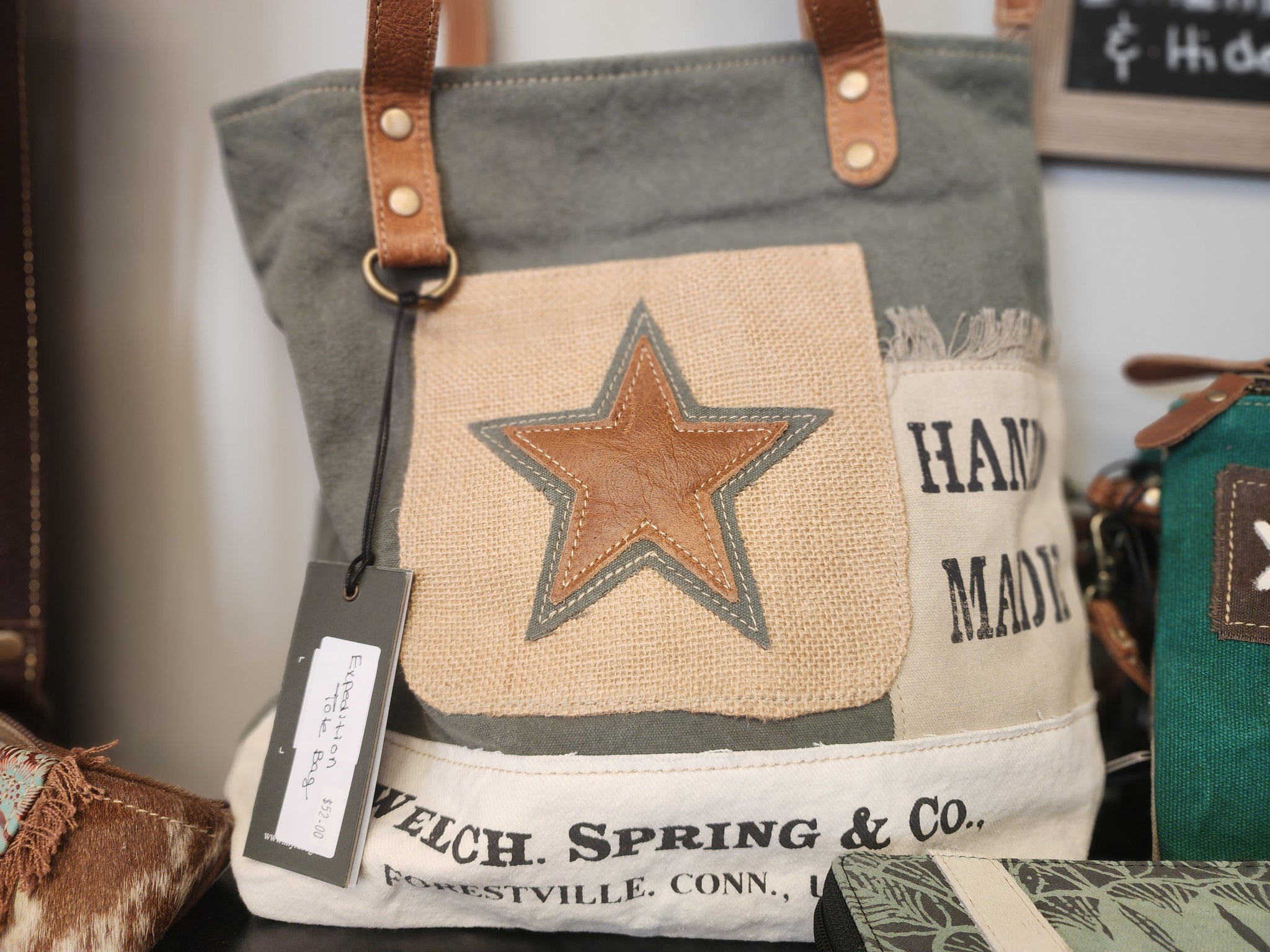 Myra bags vintage canvas and leather