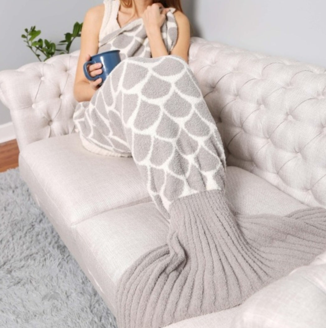 Comfy luxe Mermaid tail blankets