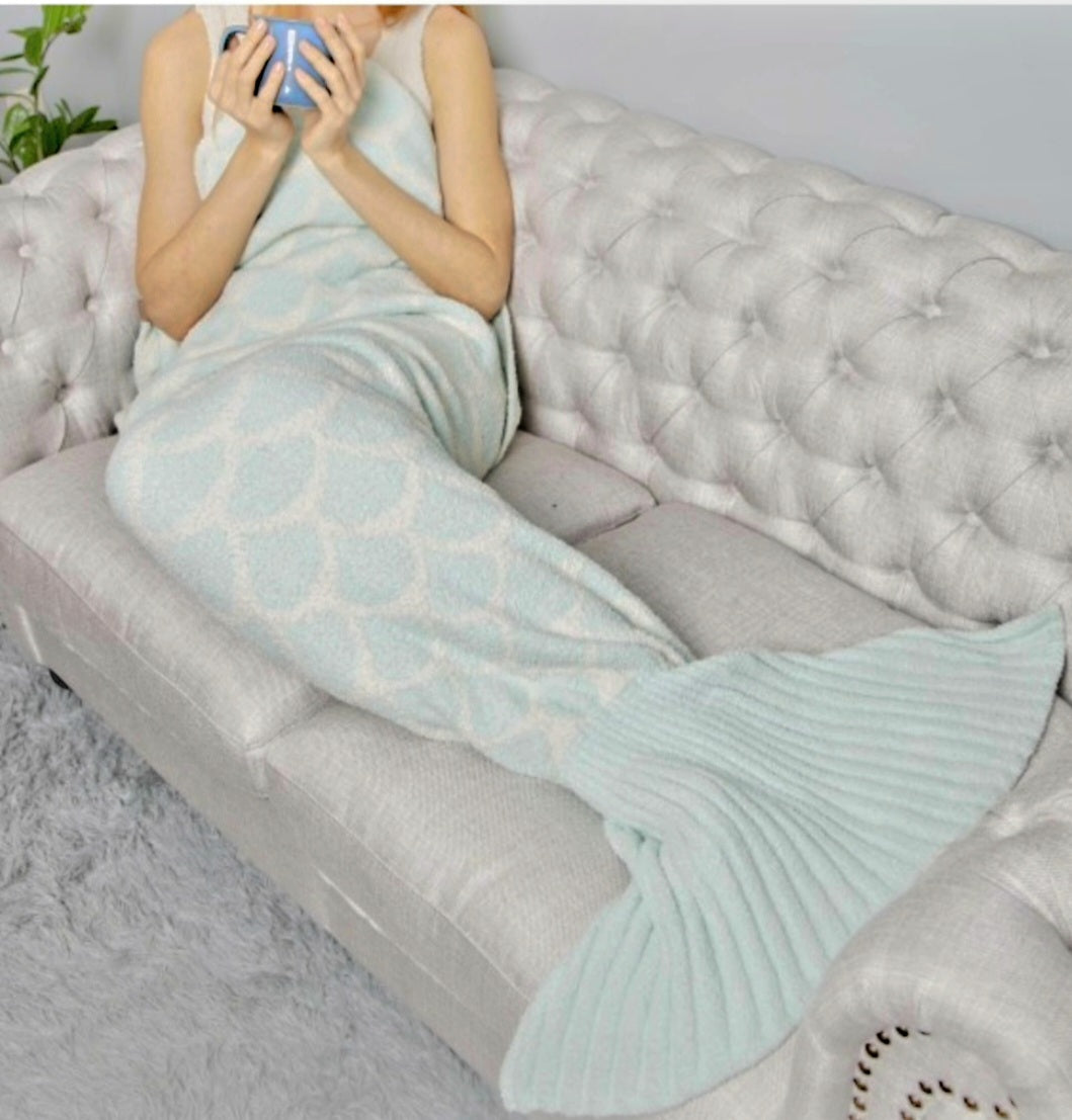 Comfy luxe Mermaid tail blankets