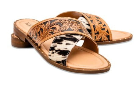 Chappy genuine leather and hide sandals